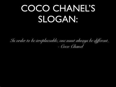 slogan for chanel fashion.